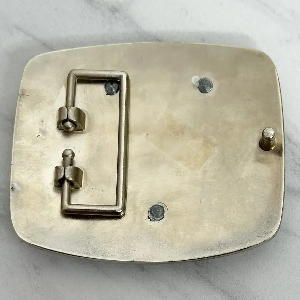 Letter Y Initial Monogram Silver Tone Belt Buckle Western ✨